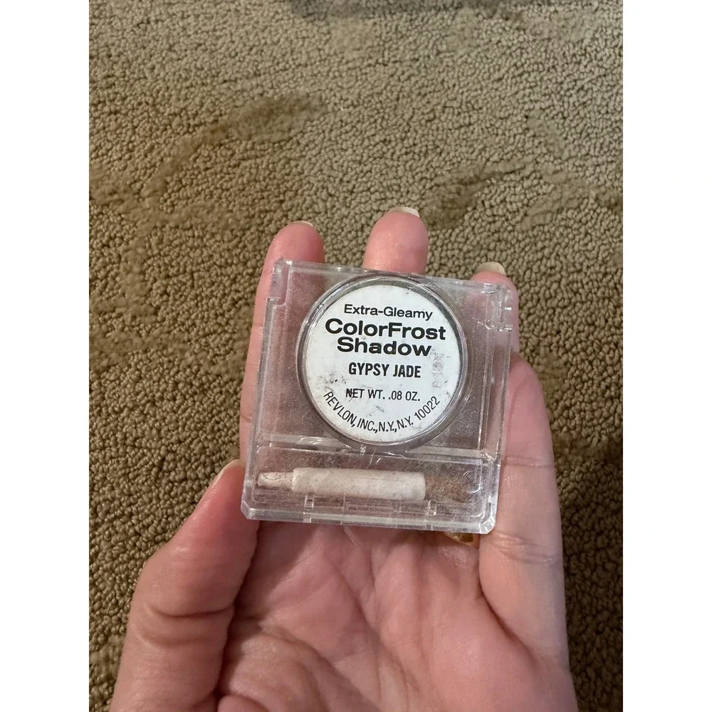 Revlon‎ Vintage Eyeshadow Gypsy Jade ColorFrost & Smoked Grey ColorCreme Duo